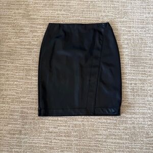 Ann Taylor Leather-like Pencil Skirt